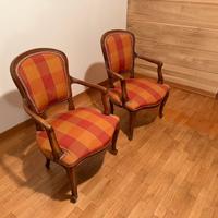 Poltroncine legno e stoffa