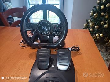 volante e pedali nitho drive pro, compatibile con 
