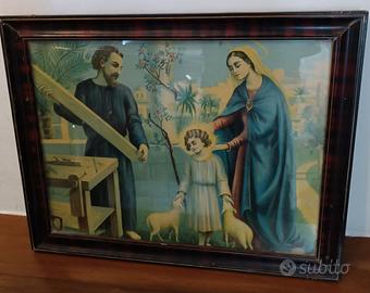 quadro religioso antico vintage d epoca