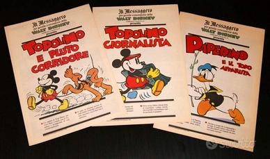 Fumetti Mickey Mouse usciti con il Messaggero