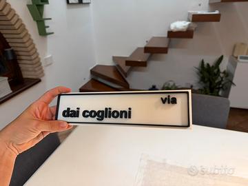 Via dai cogli… faccia singola