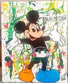 Quadro Topolino "No War" 40x50cm