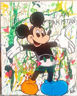 Quadro Topolino "No War" 40x50cm