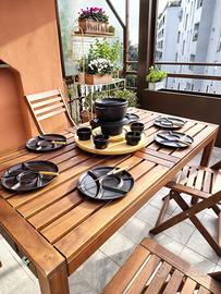 Set per bourguignonne con pentola in ghisa