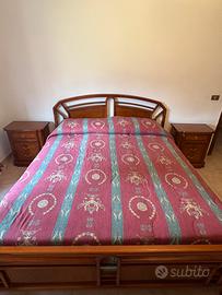 Camera letto matrimoniale completa radica di noce