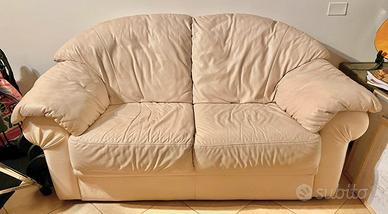 Divano pelle bianco avorio Divani&Divani