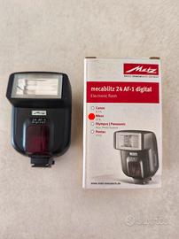Metz Mecablitz 24 AF-1 Nikon flash compatto