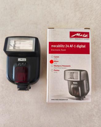 Metz Mecablitz 24 AF-1 Nikon flash compatto