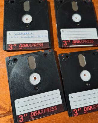 Dischi floppy da 3" retrogaming retrocomputing 