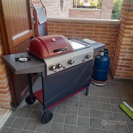 barbecue 3  bruciatori +piastra+fornello bombola