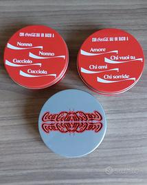 3 set di sottobicchieri Coca‑Cola originali NUOVI