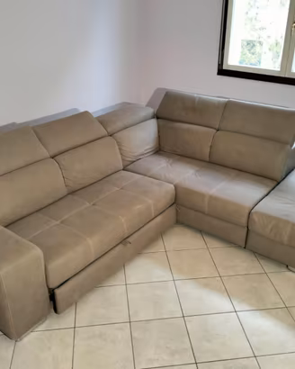 Divano letto angolare  con contenitore 