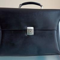 BORSA IN VERA PELLE NERA SERGIO TACCHINI