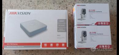 2x Telecamera hikCube +NVR Hikvision NUOVO