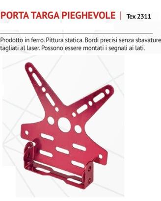 PORTATARGA PIEGHEVOLE
