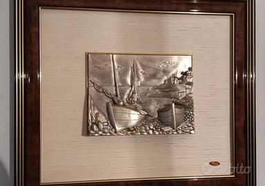 Quadro in alto rilievo, Ranieri, argento 800