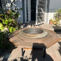 Antico braciere ottagonale fine ‘800