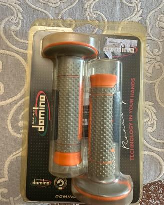 Coppia manopole Domino moto off road