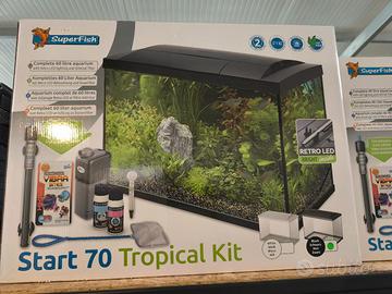 SUPERFISH ACQUARIO COMPLETO  START TROPICAL KIT 70
