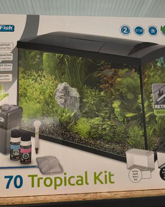 SUPERFISH ACQUARIO COMPLETO  START TROPICAL KIT 70