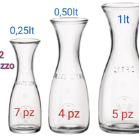Brocche caraffe in vetro