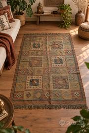 Tappeto kilim artigianale arredamento etnico-boho 