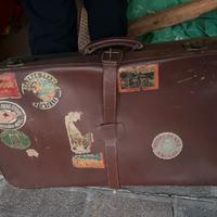 Valigia vintage in pelle