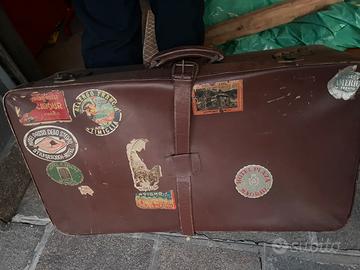 Valigia vintage in pelle