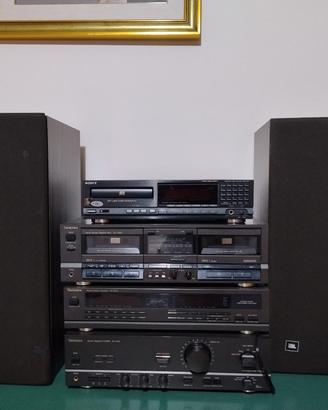 Impianto hi-fi anni '90 TECHNICS/JBL  revisionato