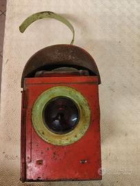 LAMPADA A OLIO AUTOSTRADE ITALIA BAT 1940 COMPLETA