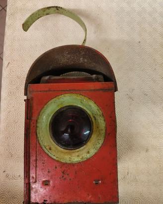 LAMPADA A OLIO AUTOSTRADE ITALIA BAT 1940 COMPLETA
