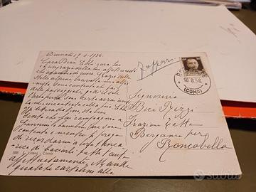 Storia filatelica 5 cartoline affrancate secondo i