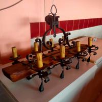 arredamento rustico lampadario 