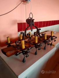 arredamento rustico lampadario 