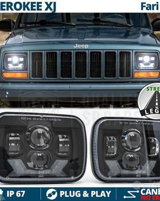 FARI Anteriori LED per Jeep Cherokee XJ OMOLOGATI