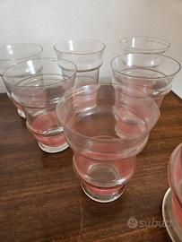6 Bicchieri e brocca acqua '50