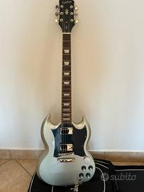 Epiphone SG standard silver mist