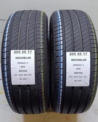 2 GOMME 205 55 17 MICHELIN RIF4280