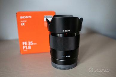 Obiettivo Sony 35mm 1,8 innesto E full-frame