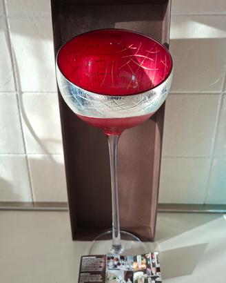 Vaso vetro e argento Argenesi 