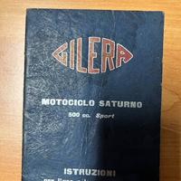 LIBRETTO USO E MAN GILERA SATURNO 500 SPORT