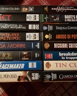 LOTTO 16xVHS Originali FILM Generi Vari - Visione