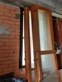 Porte finestre in legno di ciliegio 