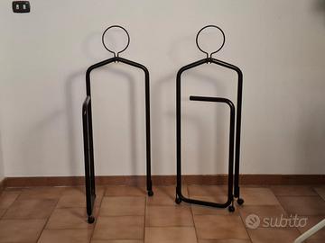 coppia di servomuti anni 80' in metallo. 