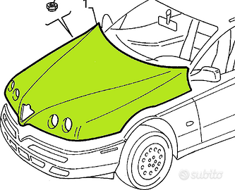 Cofano Originale Ant. Alfa Romeo Gtv 1995>98