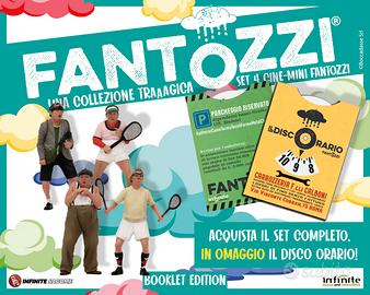 Set Completo 4 figure Fantozzi + Disco Orario