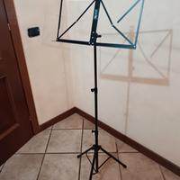 Leggio musicale regolabile in metallo 