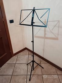 Leggio musicale regolabile in metallo 
