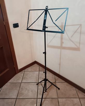 Leggio musicale regolabile in metallo 