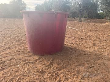 Tino in plastica per vendemmia